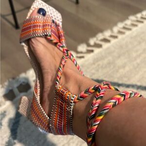 Fashionable Bohemian Lace Up Women Sandal